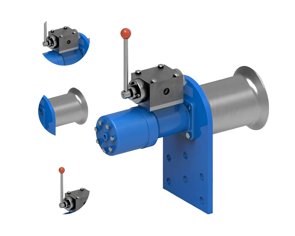 Hydraulic anchor winch